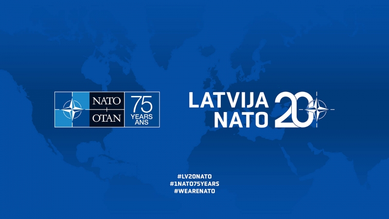 NATO 75 gadi Latvija NATO 20 gadi